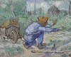 Detail of First Steps After Millet by Van Gogh in the Metropolitan Museum of Art, May 2011