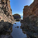 Rock pools at the base of the cliff path to McFarquhar's Cave