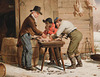 Detail of Preparing for Christmas by Edmonds in the Metropolitan Museum of Art, January 2022