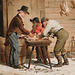 Detail of Preparing for Christmas by Edmonds in the Metropolitan Museum of Art, January 2022