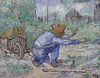 Detail of First Steps After Millet by Van Gogh in the Metropolitan Museum of Art, May 2011