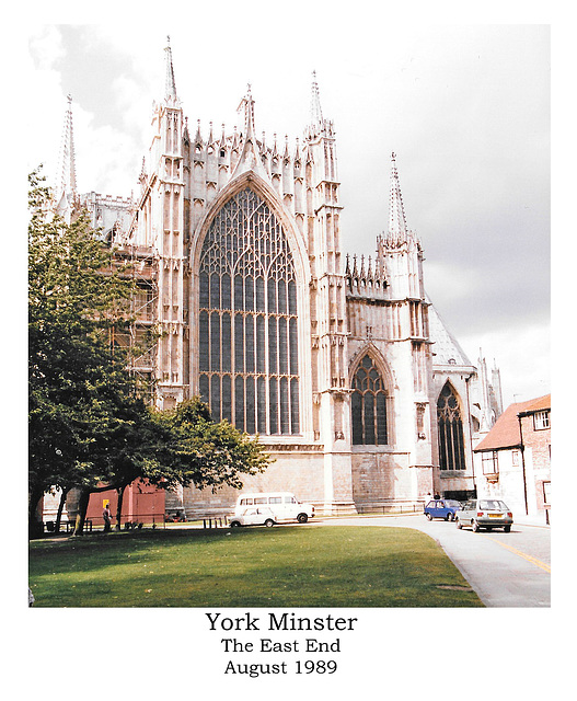 York Minster The East End August 1989