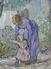 Detail of First Steps After Millet by Van Gogh in the Metropolitan Museum of Art, May 2011