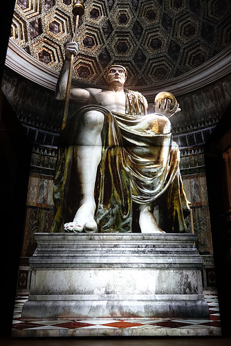 Perspective to show the dimensions of Roman art.