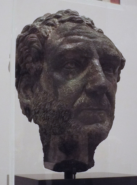 Bronze Portrait of a Man in the Boston Museum of Fine Arts, January 2018