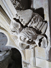 winchelsea church, sussex ,  detail of c14 tomb canopy in north aisle