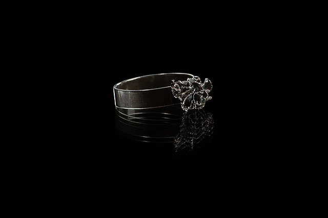 Cladonia, silver ring