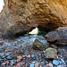 Rock pools at the base of the cliff path to McFarquhar's Cave