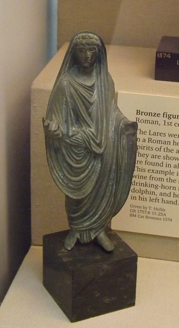 Bronze Figure of a Genius Sacrificing in the British Museum, April 2013