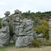 North Macedonia, Bride and Groom in the Park of Stone Dolls in Kouklitsa