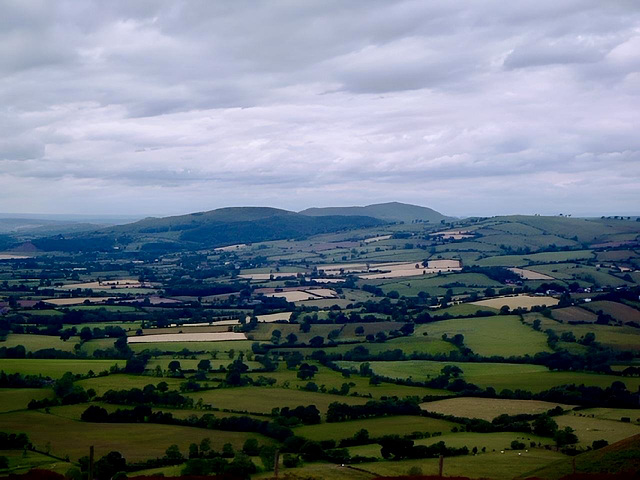 Looking west from the southern end of the Long Mynd.