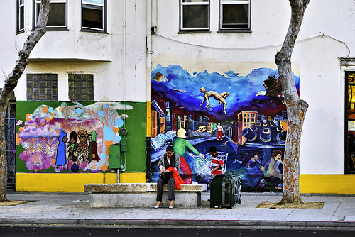 Bus Stop – Folsom Street at 24th Street, Mission District, San Francisco, California