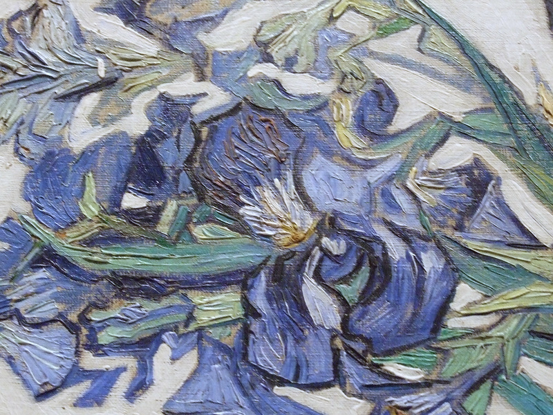 Detail of Irises by Van Gogh in the Metropolitan Museum of Art, May 2011