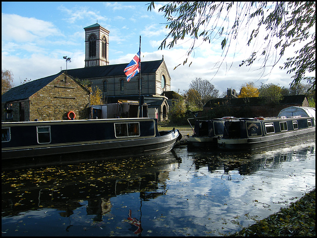 clouds on the canal