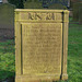 Jinkinson Memorial, Wentworth Old Church, South Yorkshire