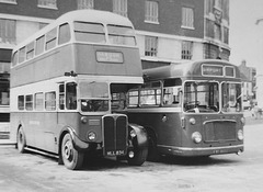 Ledgard MLL 834 and WYRCC SRG8 (FWY 862C) in Leeds - Circa late Aug 1967