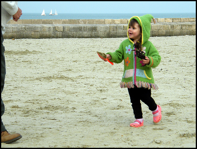 hoodie on the beach