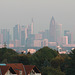 Frankfurter Skyline in der Abendsonne