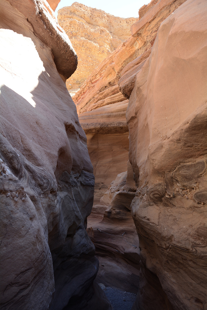 Israel, The Mountains of Eilat, Path through Red Canyon