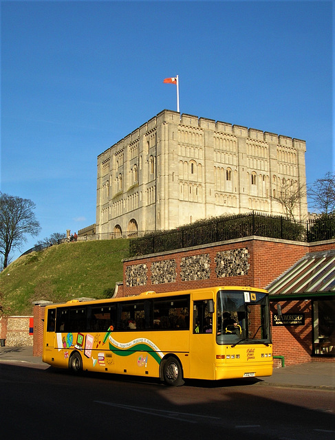 Norfolk County Services 7115 (Y332 YUT) in Norwich - 15 Feb 2008 (DSCN1331)