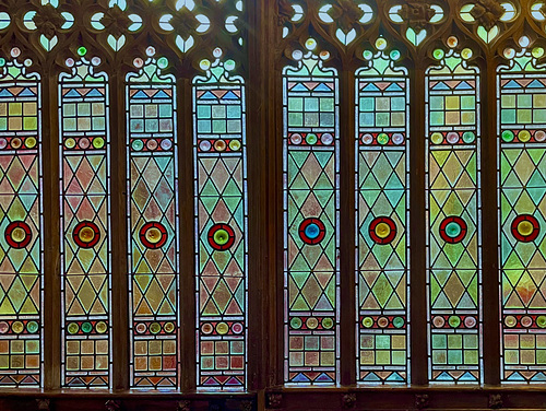 Stained glass screen