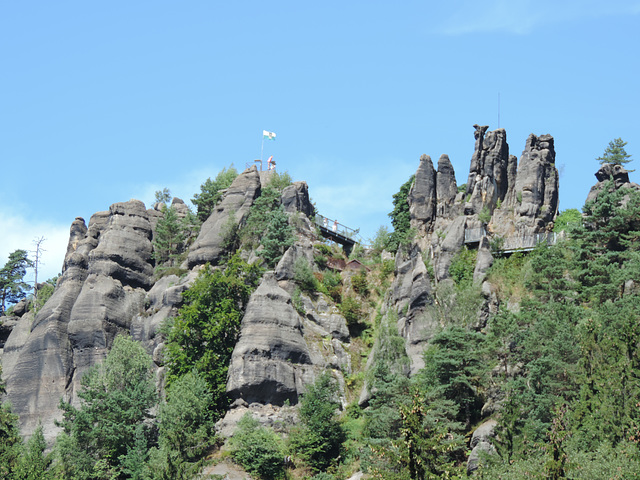 Blick zum Nonnenfelsen