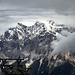 Blick auf das Zugspitzmassiv vom Grubigstein