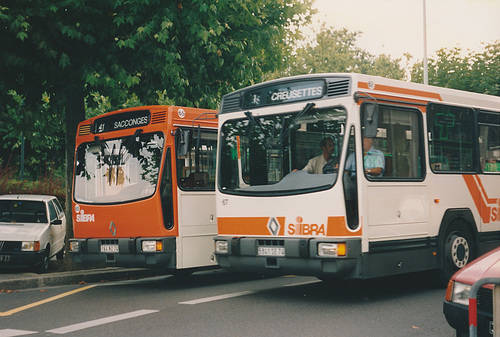 SIBRA (Annecy, France) 65 (164 RZ 74)  and 67 (5941 SE 74) - Aug 1990