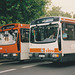 SIBRA (Annecy, France) 65 (164 RZ 74)  and 67 (5941 SE 74) - Aug 1990