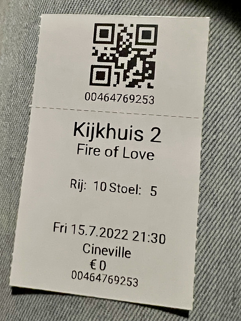 Ticket for Fire of Love