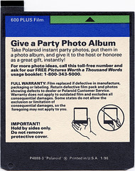 Polaroid Film Card Front