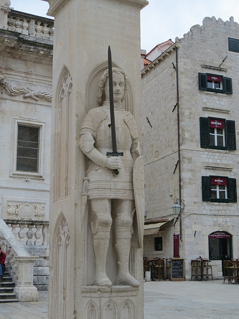 Dubrovnik : statue de Roland.