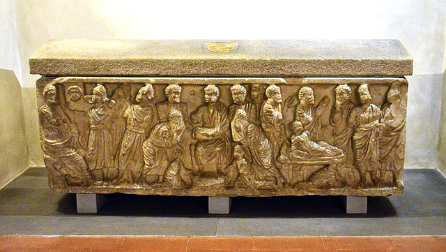 Florence 2023 – Basilica of San Lorenzo – Christian sarcophagus