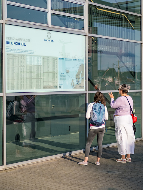 Checking the cruise ship list