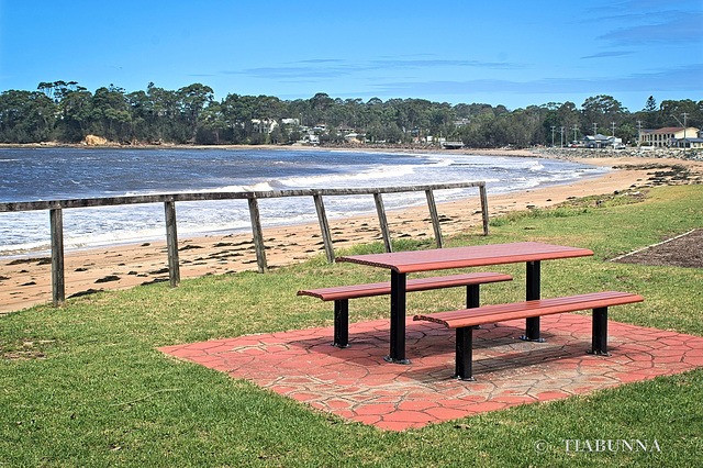 Bench near beach