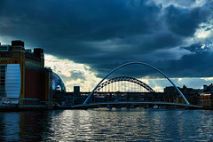 Looking up river on a cloudy day with a very high tide!