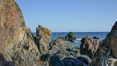 Rock Formations at the bottom of the cliff path to McFarquhar's Cave