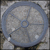 five-spoke coal hole cover