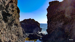 Rock Formations at the bottom of the cliff path to McFarquhar's Cave