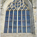 Fenêtre de la façade de l'église de Saint sauveur à Dinan