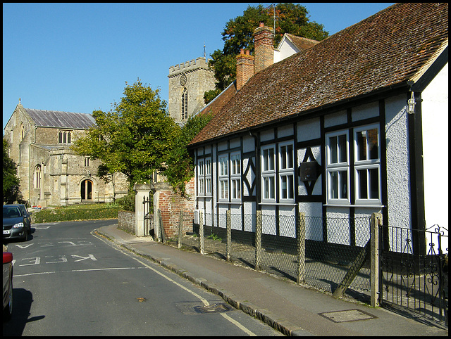 Adkin Memorial Hall and church