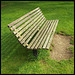 laidback wooden seat