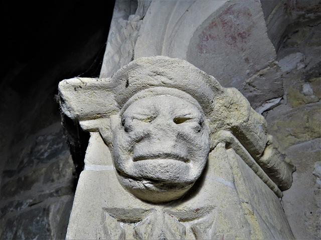 winchelsea church, sussex (59) c14 tomb canopy detail in north aisle