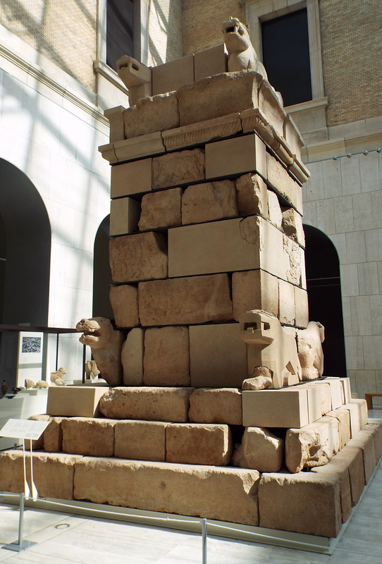 Pozo Moro Monument in the Archaeological Museum of Madrid, October 2022