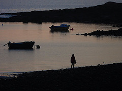 l'heure bleue,, au coucher du soleil