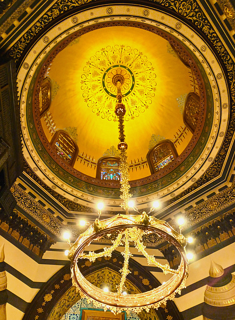 Ceiling in the Arab hall.