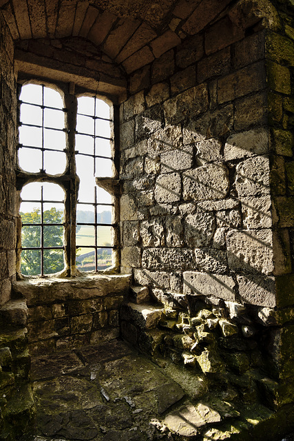 View to southwest and Duncombe Park from the West Tower - Helmsley Castle