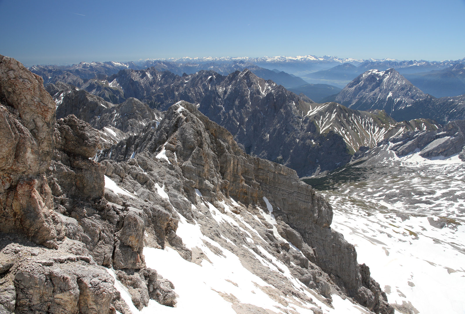 Blick von der Zugspitze