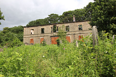 The fire damaged Loxley Chapel, Sheffield,