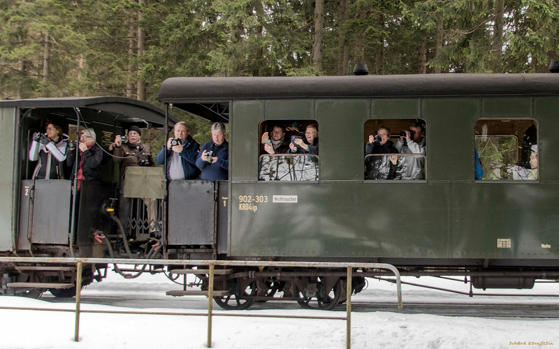Fotofreunde im Sonderzug